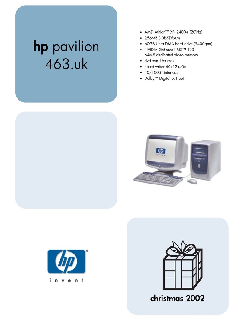 HP 742n - Pavilion - 512 MB RAM User manual