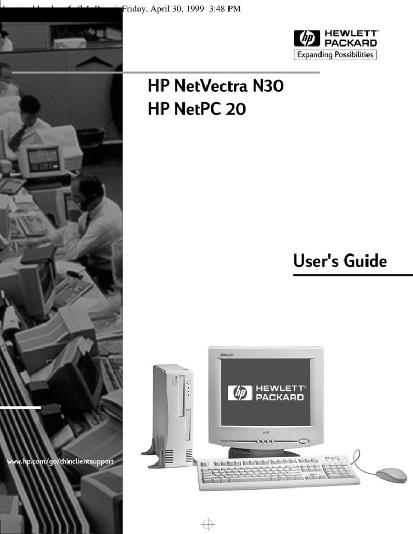 HP NetVectra N20 User manual