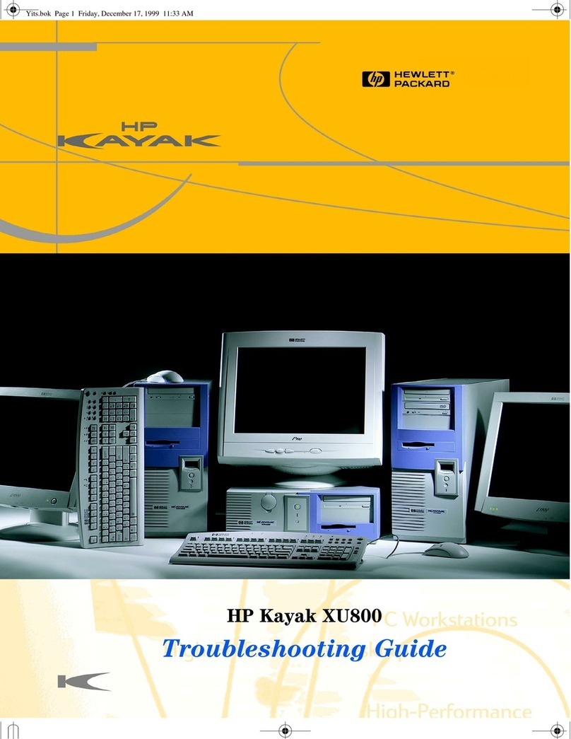 HP Kayak XU800 Series User manual