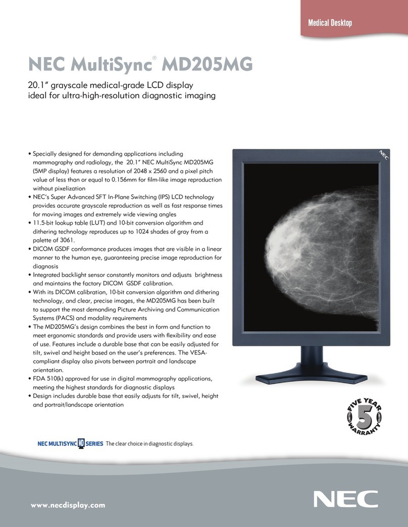 NEC MDG5MP-BNDL User manual