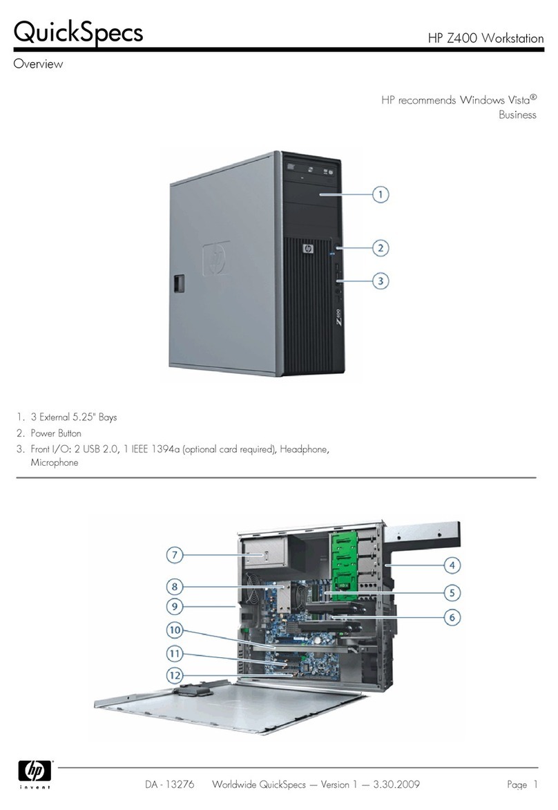 HP Z400 - Workstation User instructions
