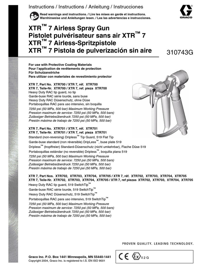 Graco XTR 310743G User manual Graco XTR 310743G User manual
