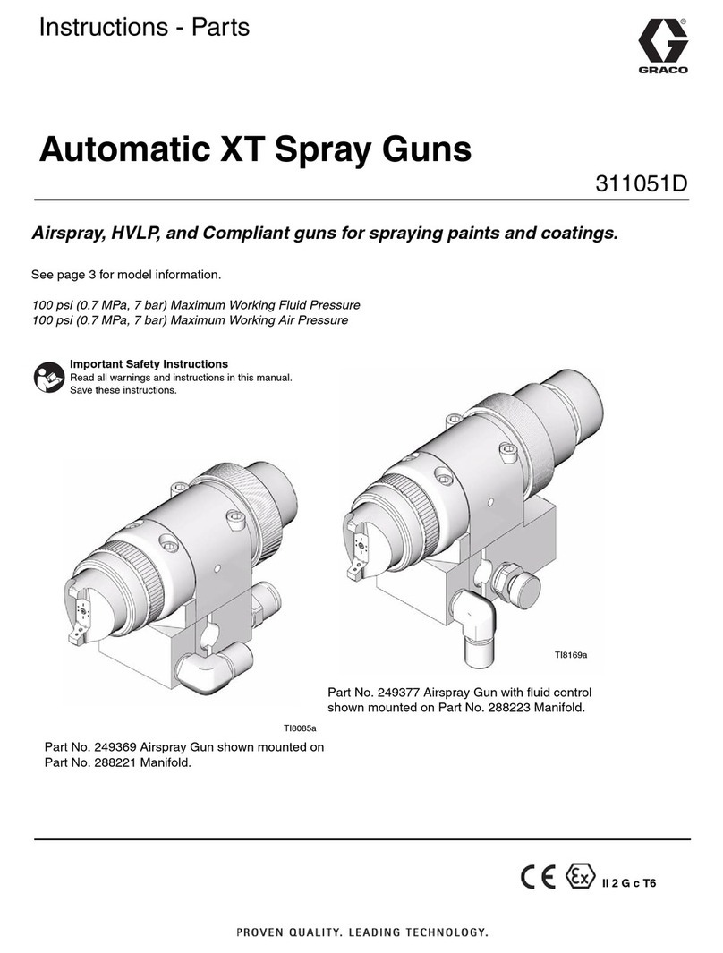 Graco AUTOMATIC XT SPAY GUNS 311051D Parts list manual