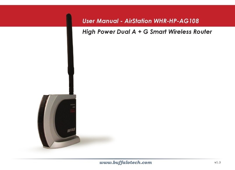 Buffalo Tech AirStation WHR-HP-AG108 user manual