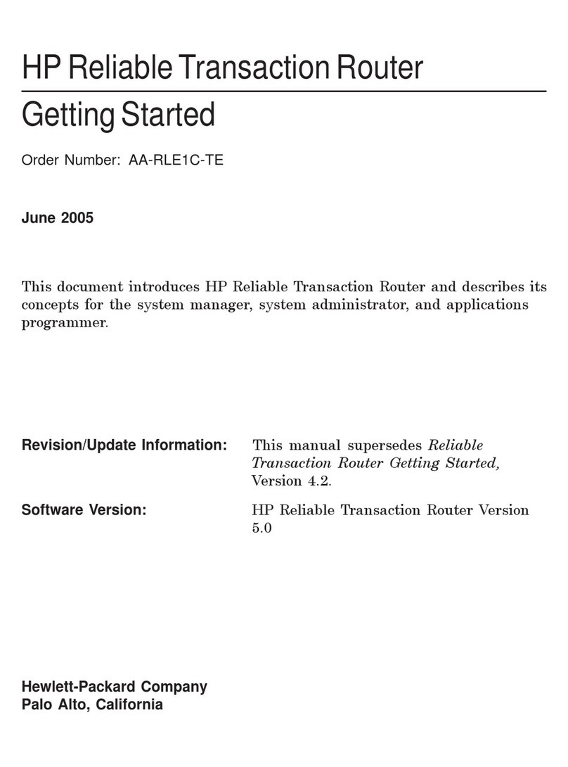 HP Reliable Transaction Router Getting started