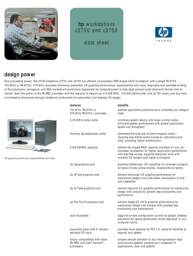 HP c3700 - Workstation User manual HP c3700 - Workstation User manual