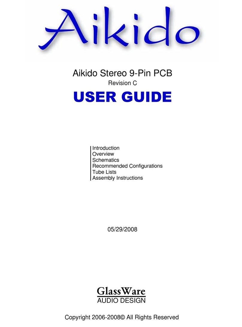 Glass Ware Aikido Stereo 9-Pin PCB user guide