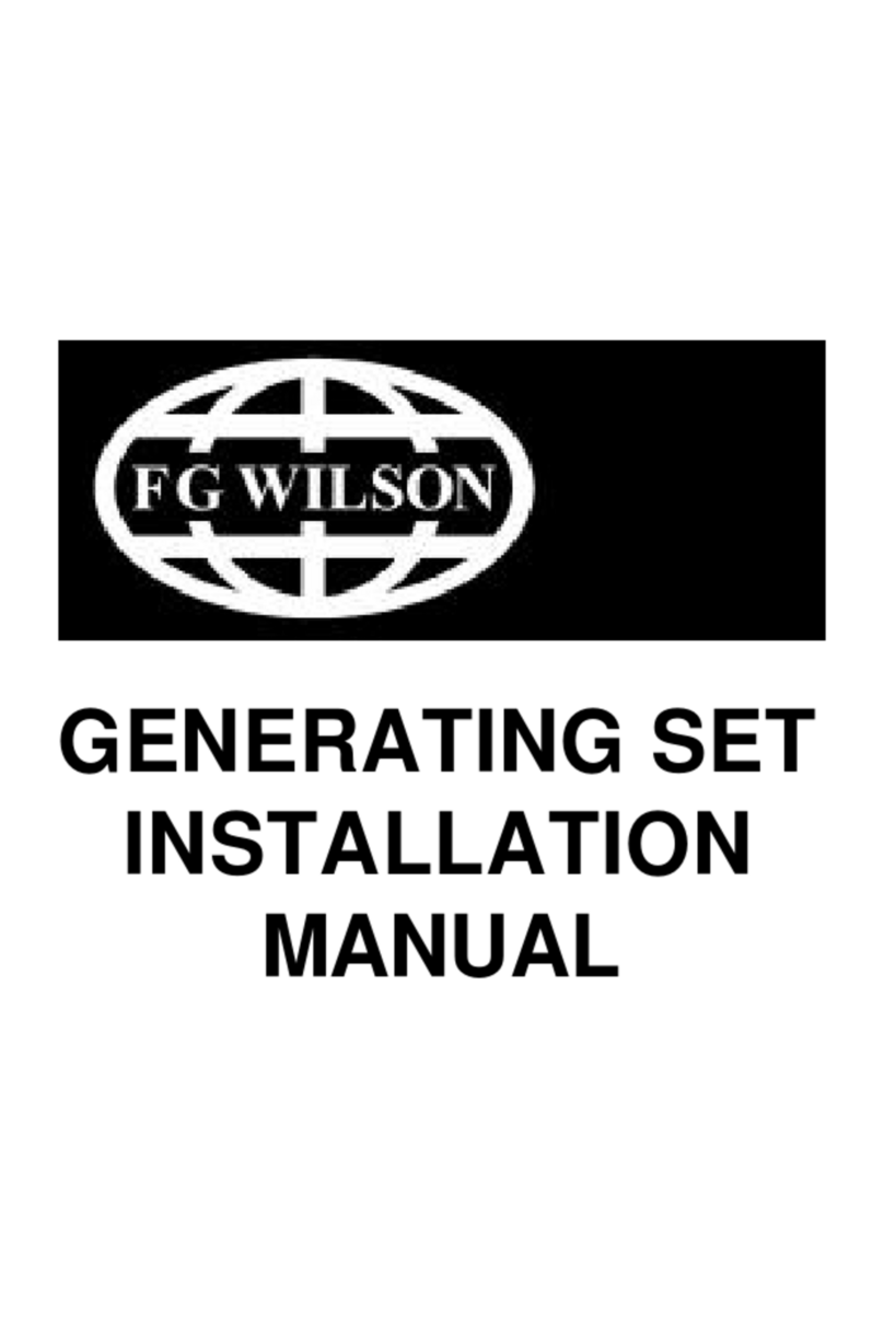 FG Wilson Generating Set User manual