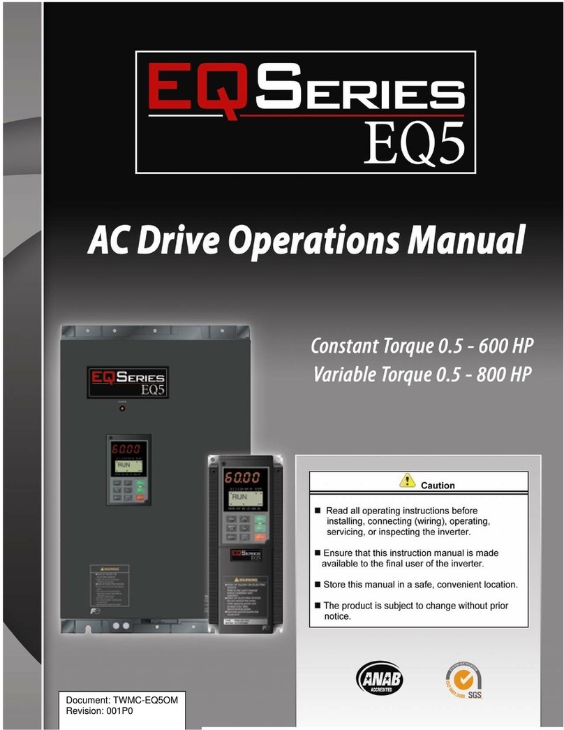 TECO-Westinghouse Motor Anab EQ5 Operation manual