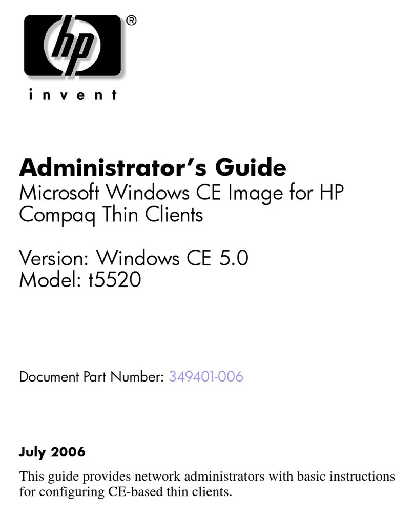 HP T5520 - Compaq Thin Client Administrator's guide HP T5520 - Compaq Thin Client Administrator's guide