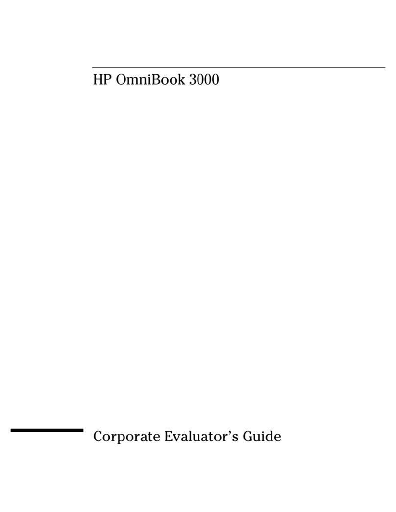 HP OMNIBOOK OmniBook 3000 User manual