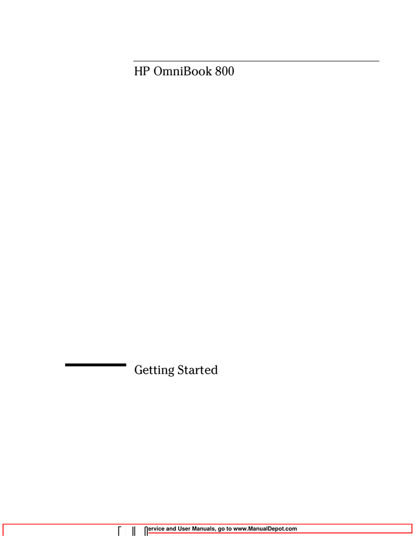 HP OmniBook 800 User manual