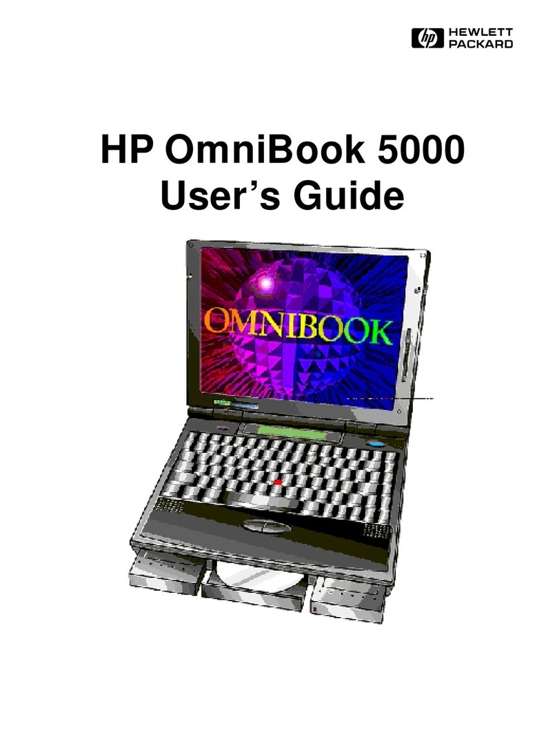 HP OmniBook 5000 User manual HP OmniBook 5000 User manual