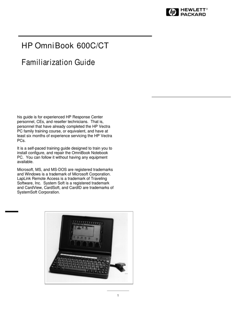 HP OmniBook 600CT User manual