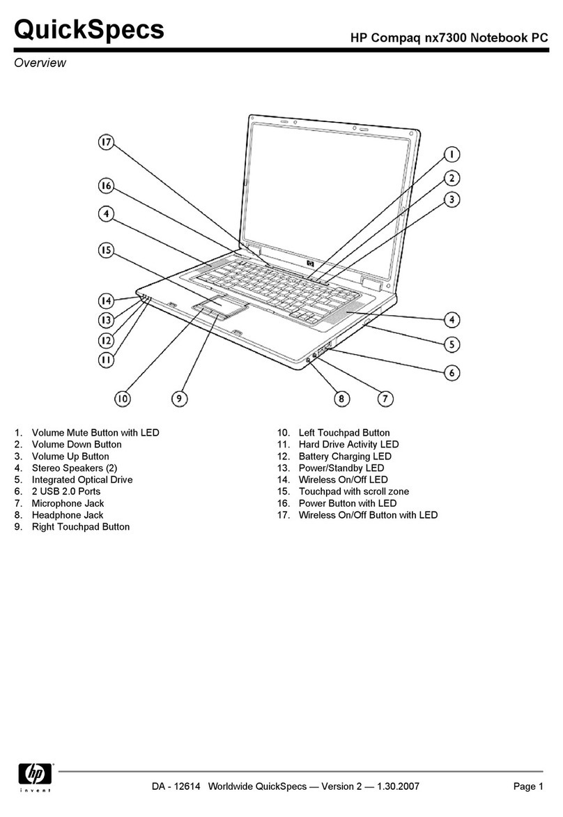 HP Compaq NX7300 User instructions HP Compaq NX7300 User instructions