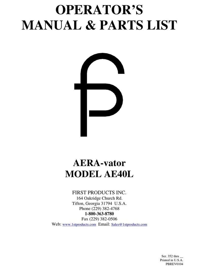 FP AE40L Operator's manual & parts list