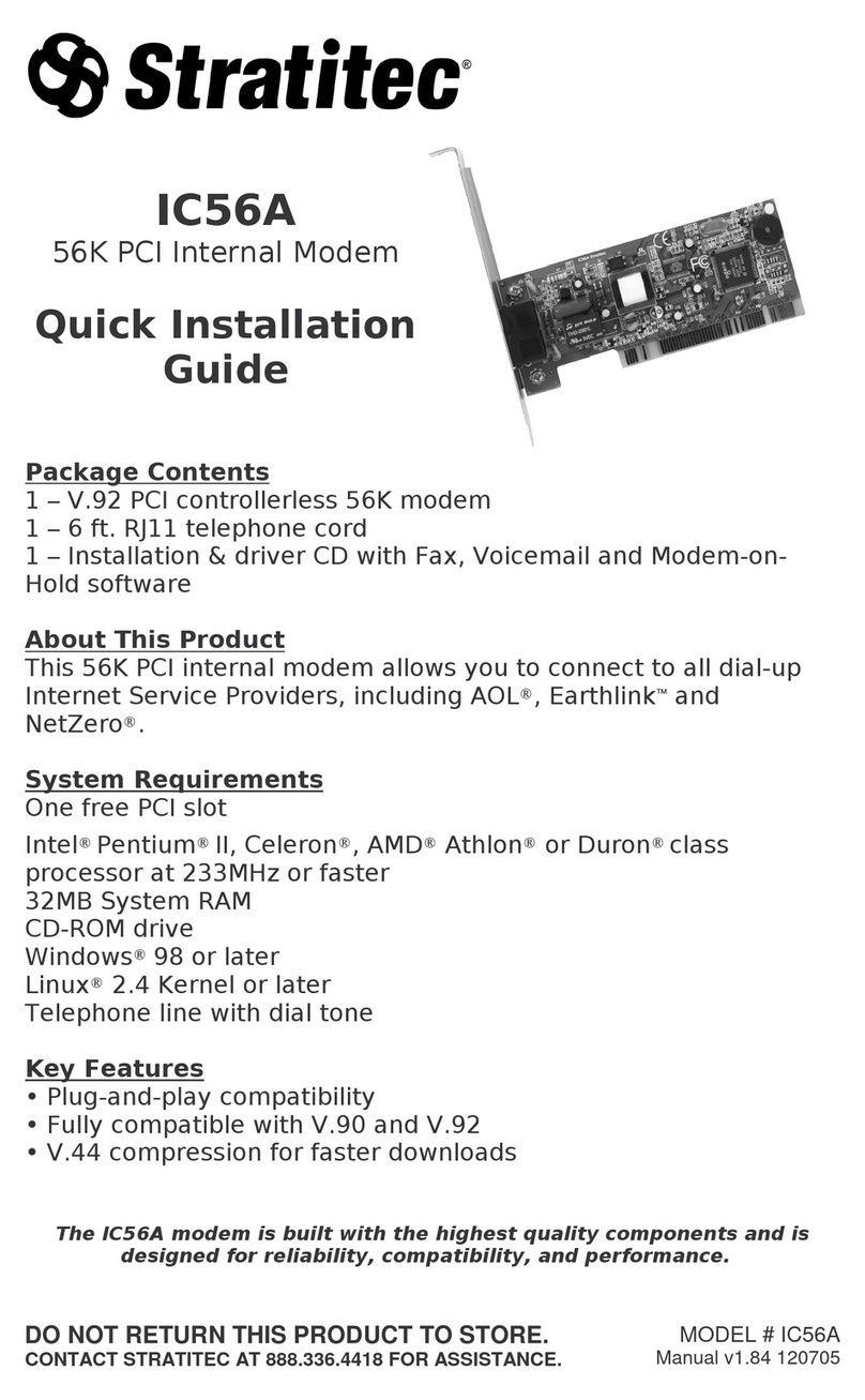 Stratitec IC56A Quick installation guide