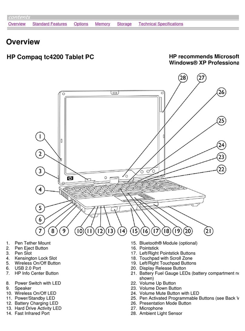 HP Compaq tc4200 Installation guide
