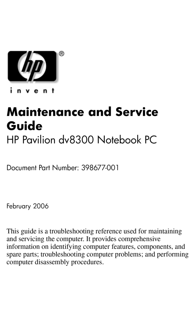 HP Pavilion dv8300 Manual