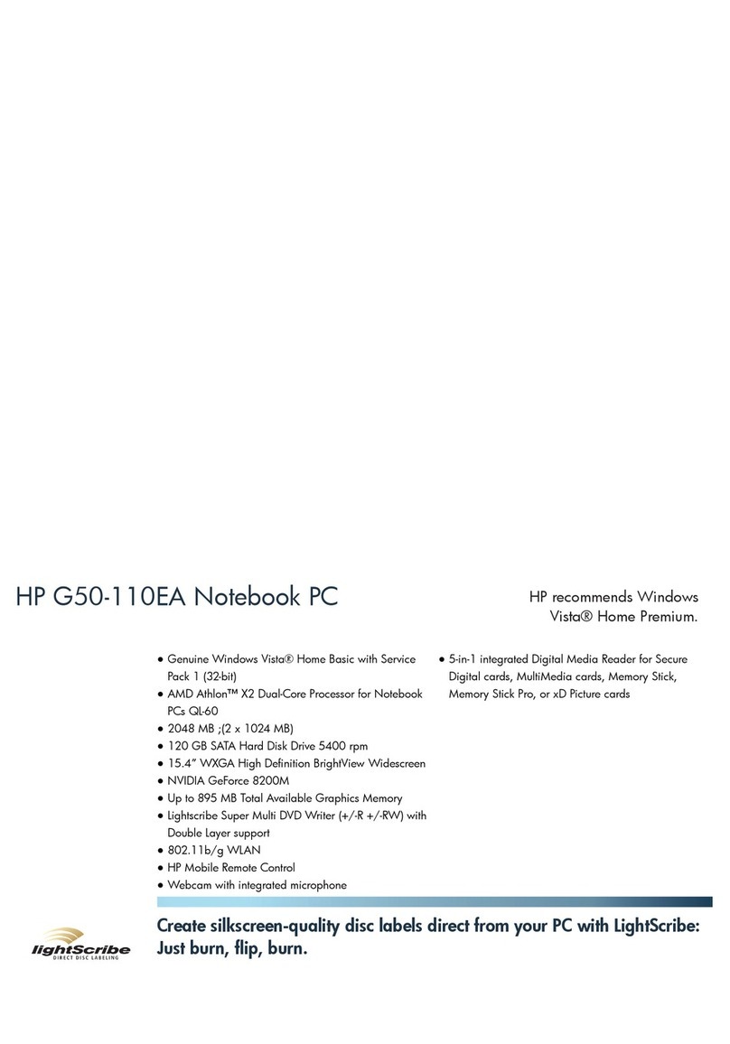 HP G50-110EA User manual HP G50-110EA User manual