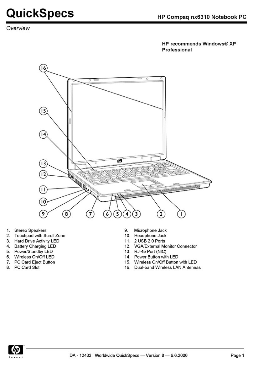 HP Compaq nx6310 User instructions HP Compaq nx6310 User instructions