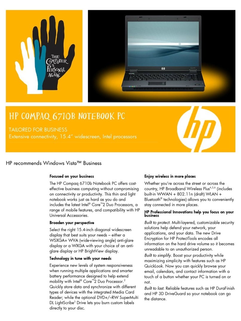 HP Compaq 6710b User manual