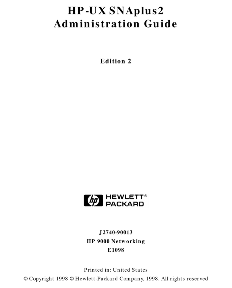 HP HP-UX SNAplus2 Instruction Manual