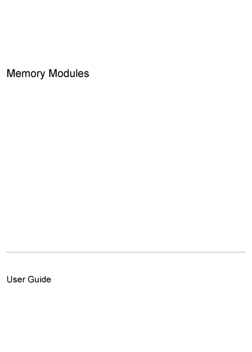 HP Memory Modules User manual