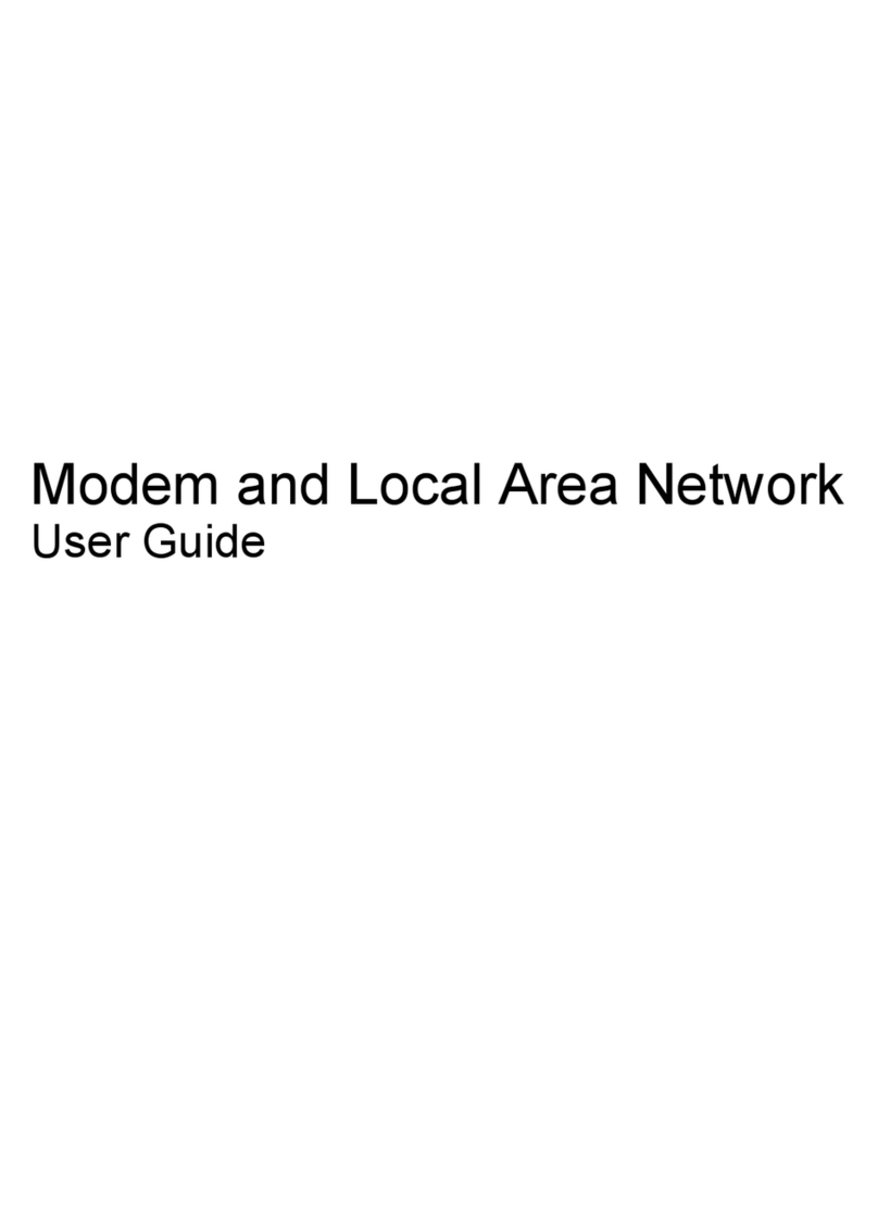 HP Modem and Local Area Network User manual