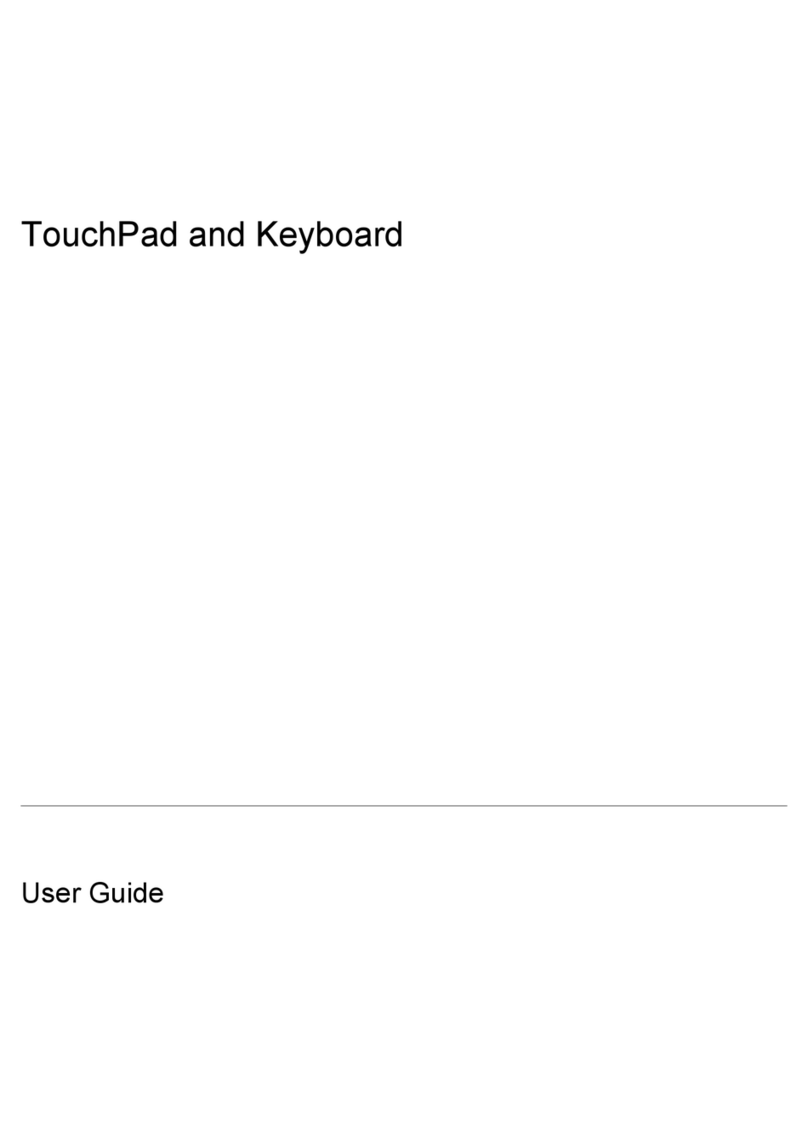 HP TouchPad and Keyboard User manual