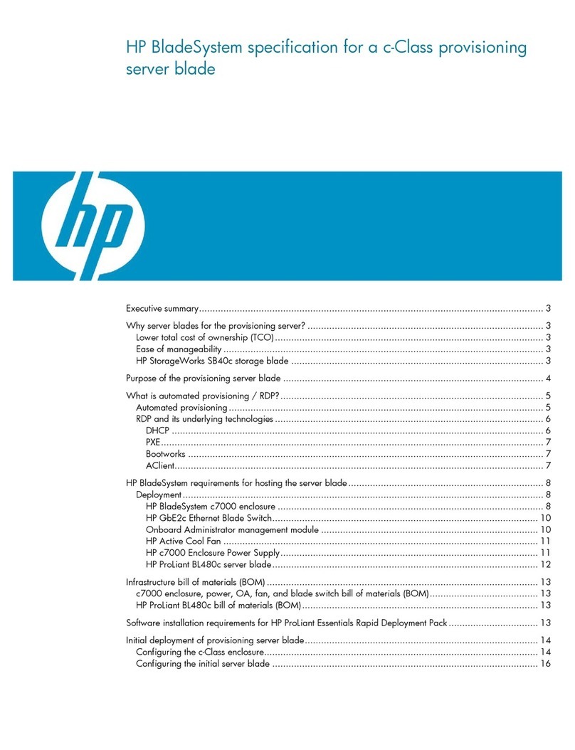 HP BladeSystem c7000 User manual