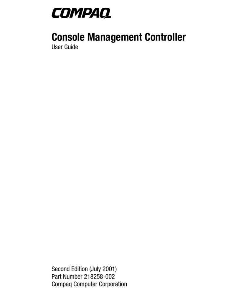 HP Console Management Controller User manual
