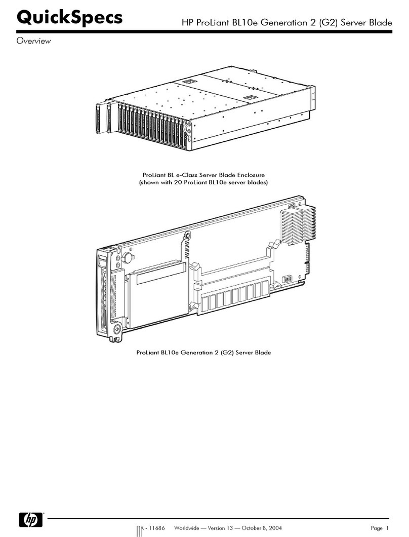 HP BL10e - HP ProLiant - 512 MB RAM User instructions