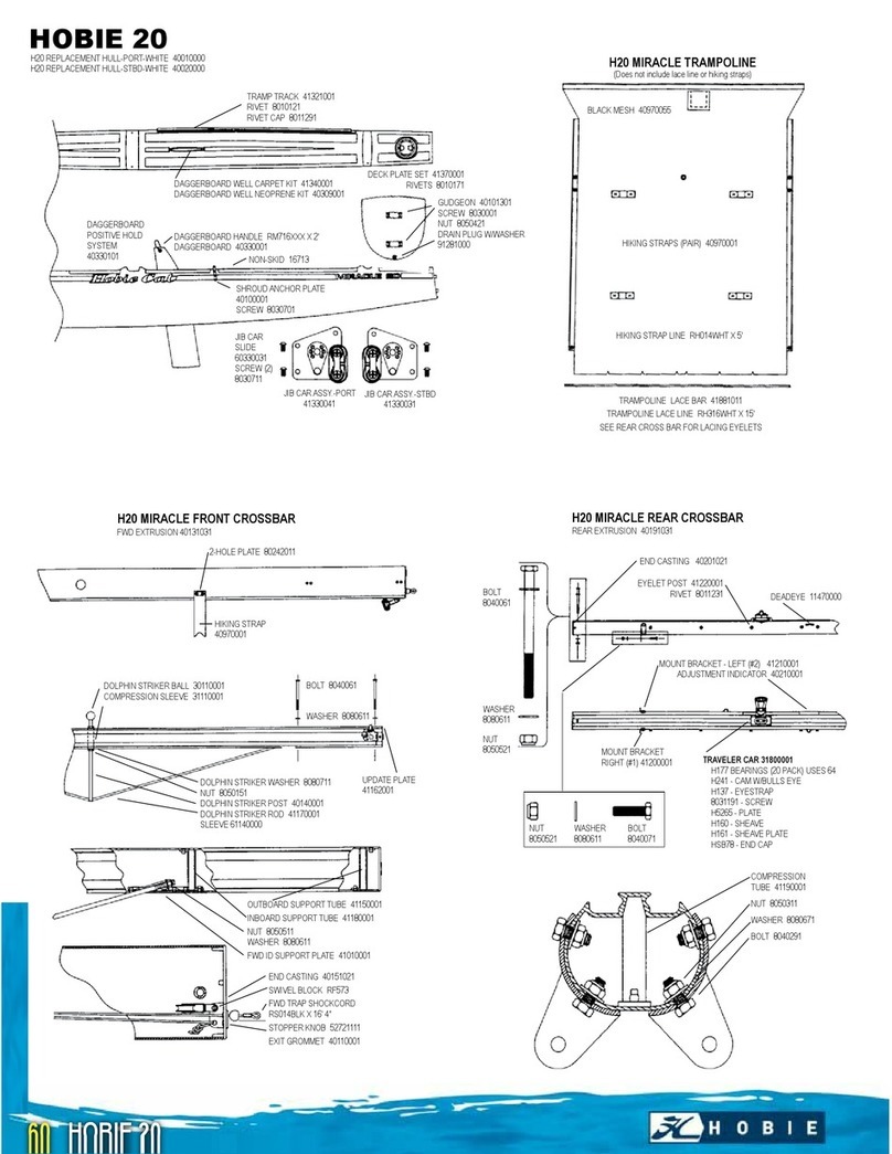 Hobie HOBIE Miracle 20 User manual Hobie HOBIE Miracle 20 User manual
