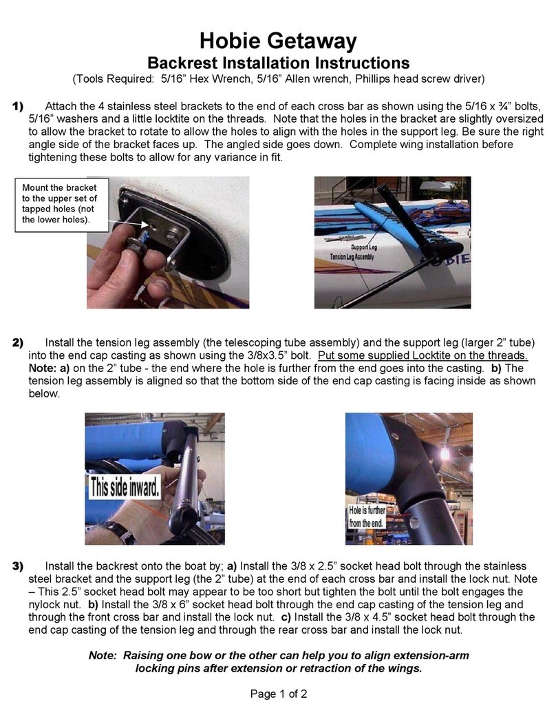 Hobie Getaway User manual