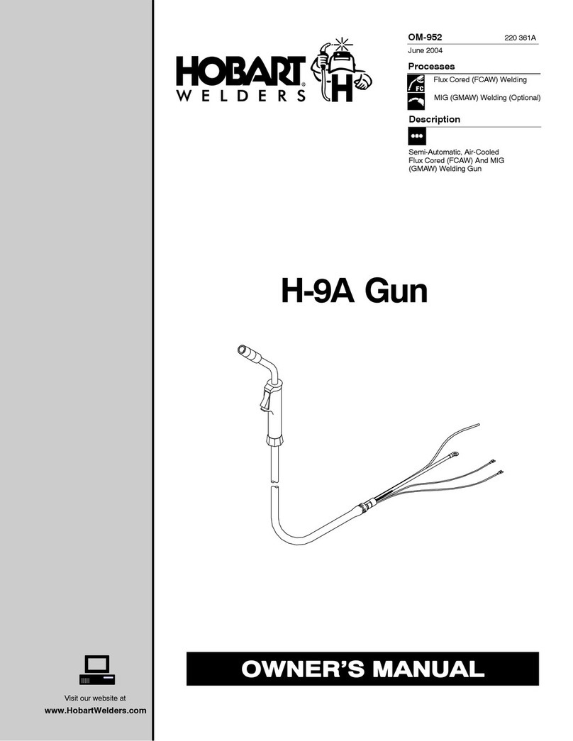 Hobart Welding Products H-9A Gun User manual