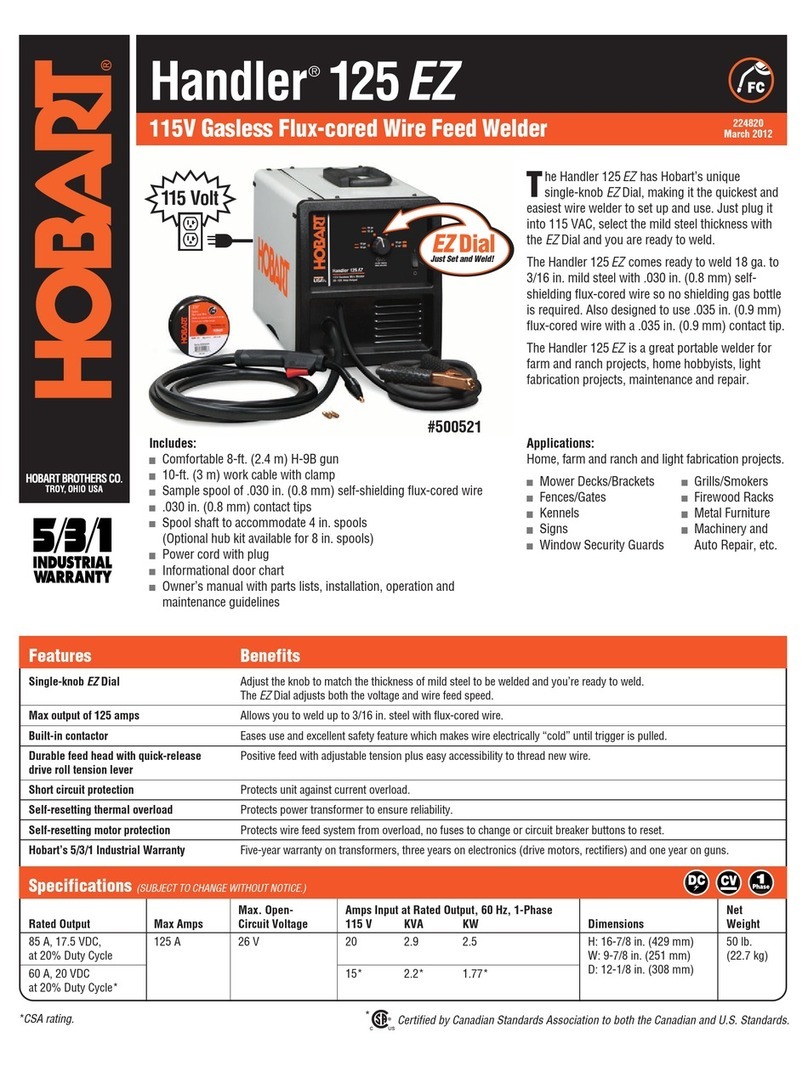 Hobart Welding Products Handler 125 EZ User manual
