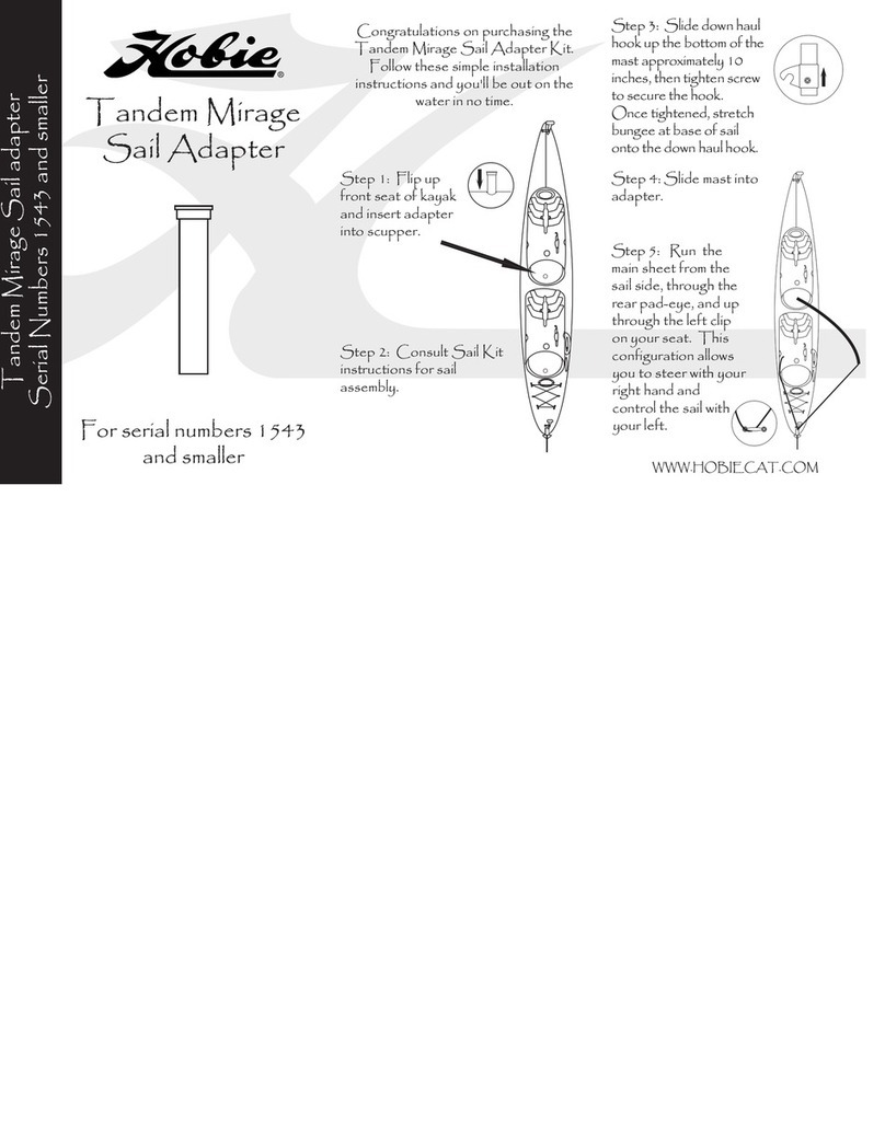 Hobie Mirage Tandem instruction manual
