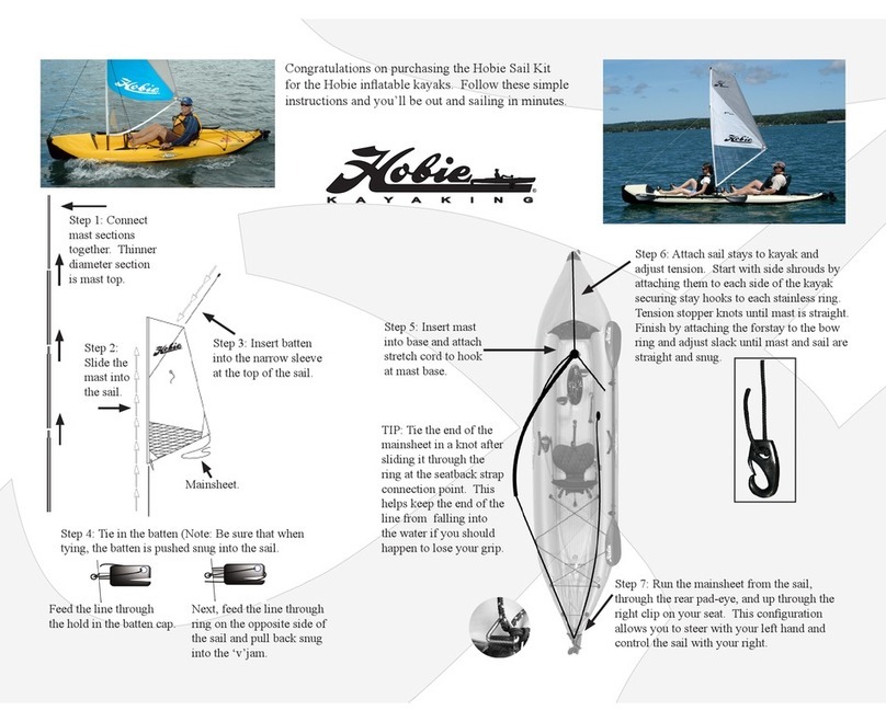 Hobie Mirage Inflatables User manual Hobie Mirage Inflatables User manual