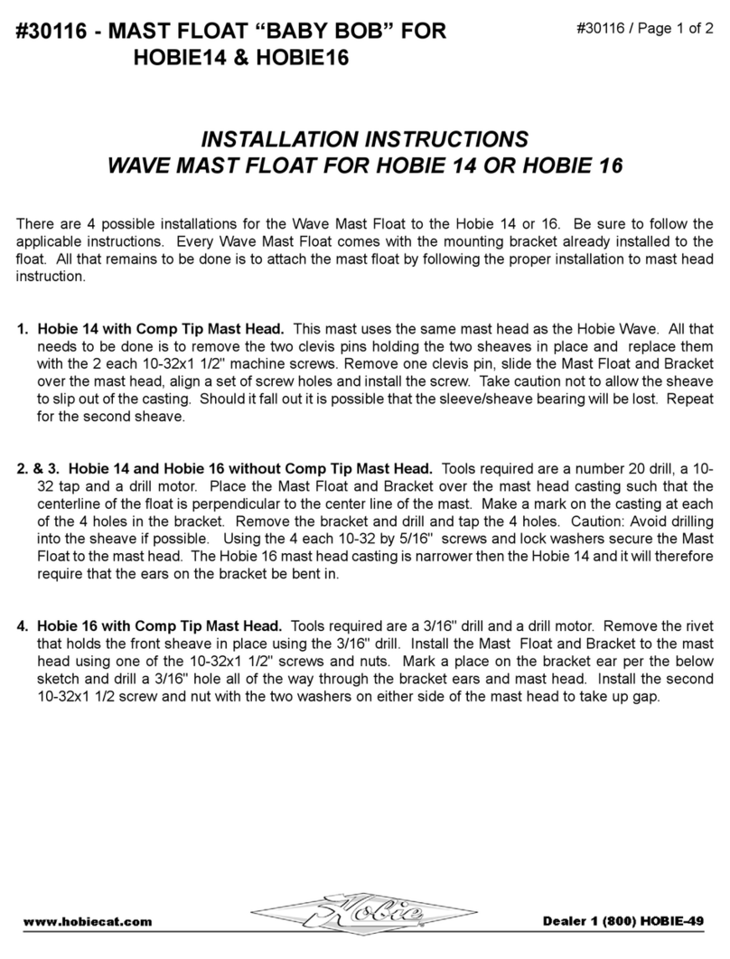 Hobie 30116 installation instructions