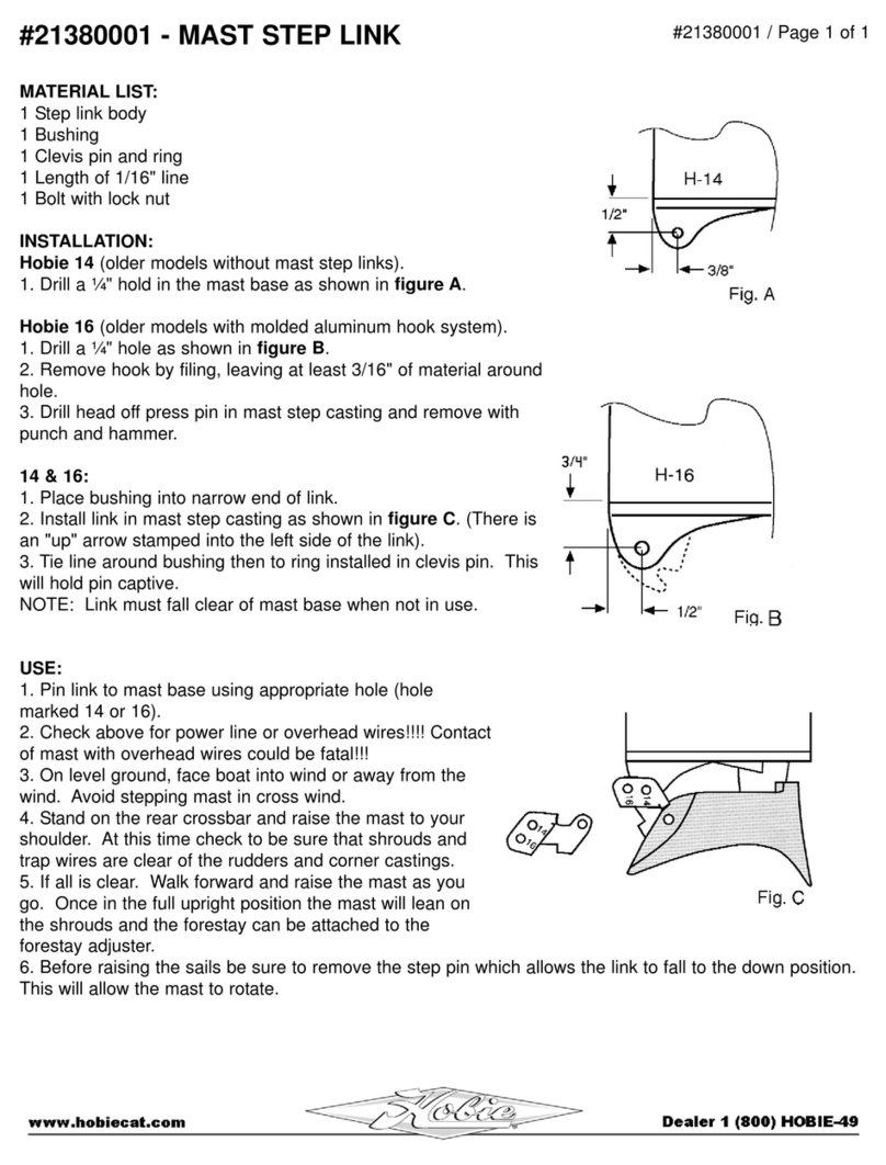 Hobie 21380001 instruction manual