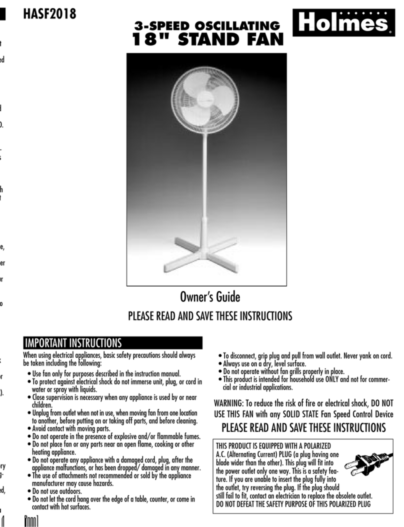 Holmes HASF2018 owner's guide