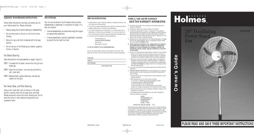 Holmes HASF2009 owner's guide
