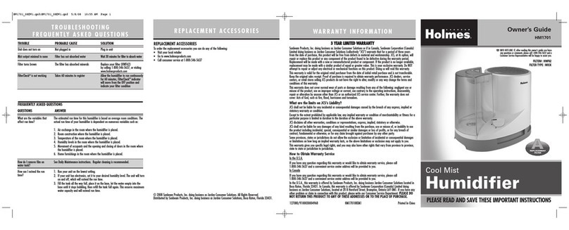 Holmes HM1701 User manual