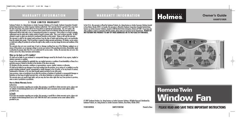 Holmes HAWF3195R User manual
