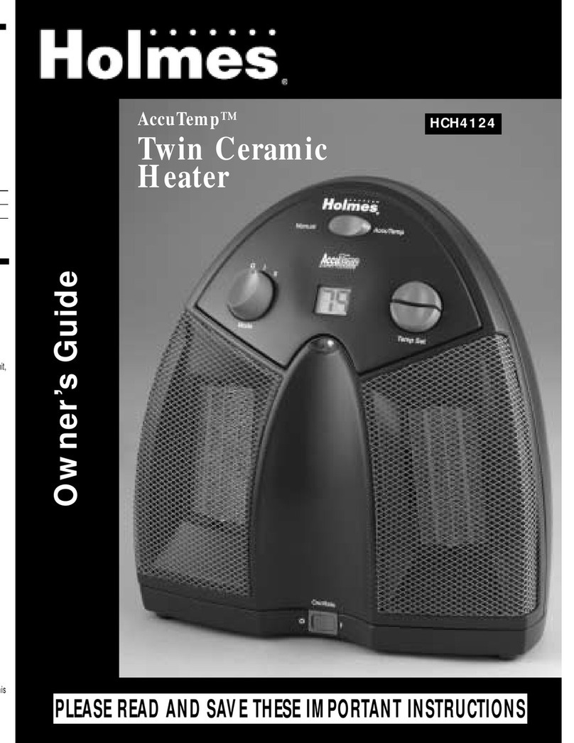 Holmes AccuTemp HCH4124 owner's guide