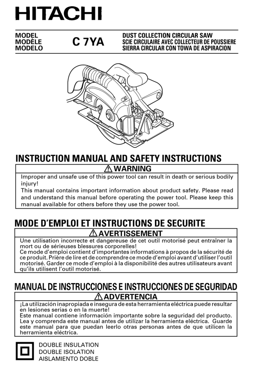 Hitachi C 7YA Instruction Manual Hitachi C 7YA Instruction Manual