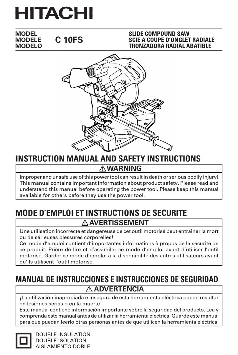 Hitachi C 10FS Instruction and safety manual