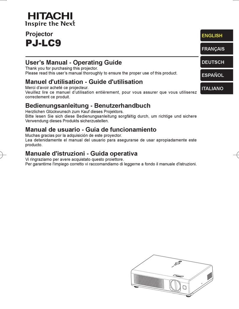 Hitachi PJ-LC9 Technical Document