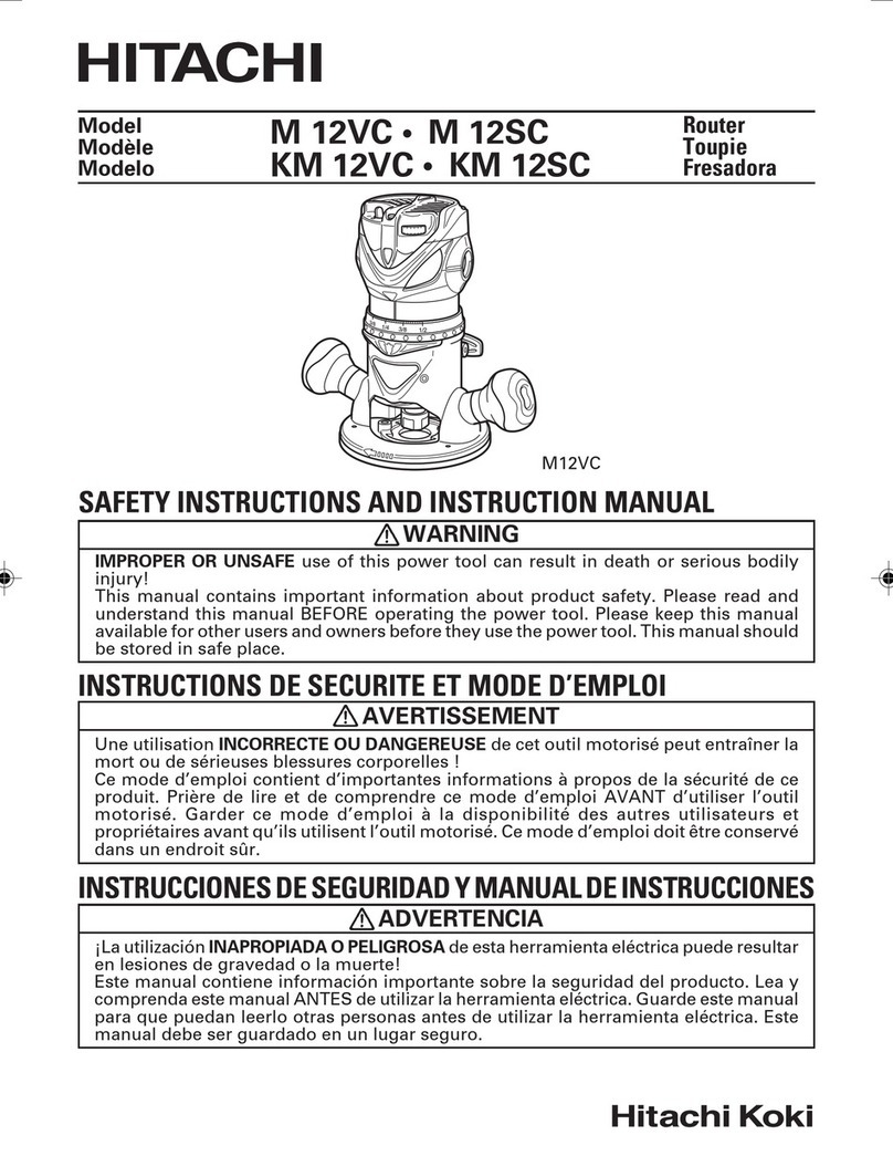 Hitachi KM 12VC Instruction and safety manual